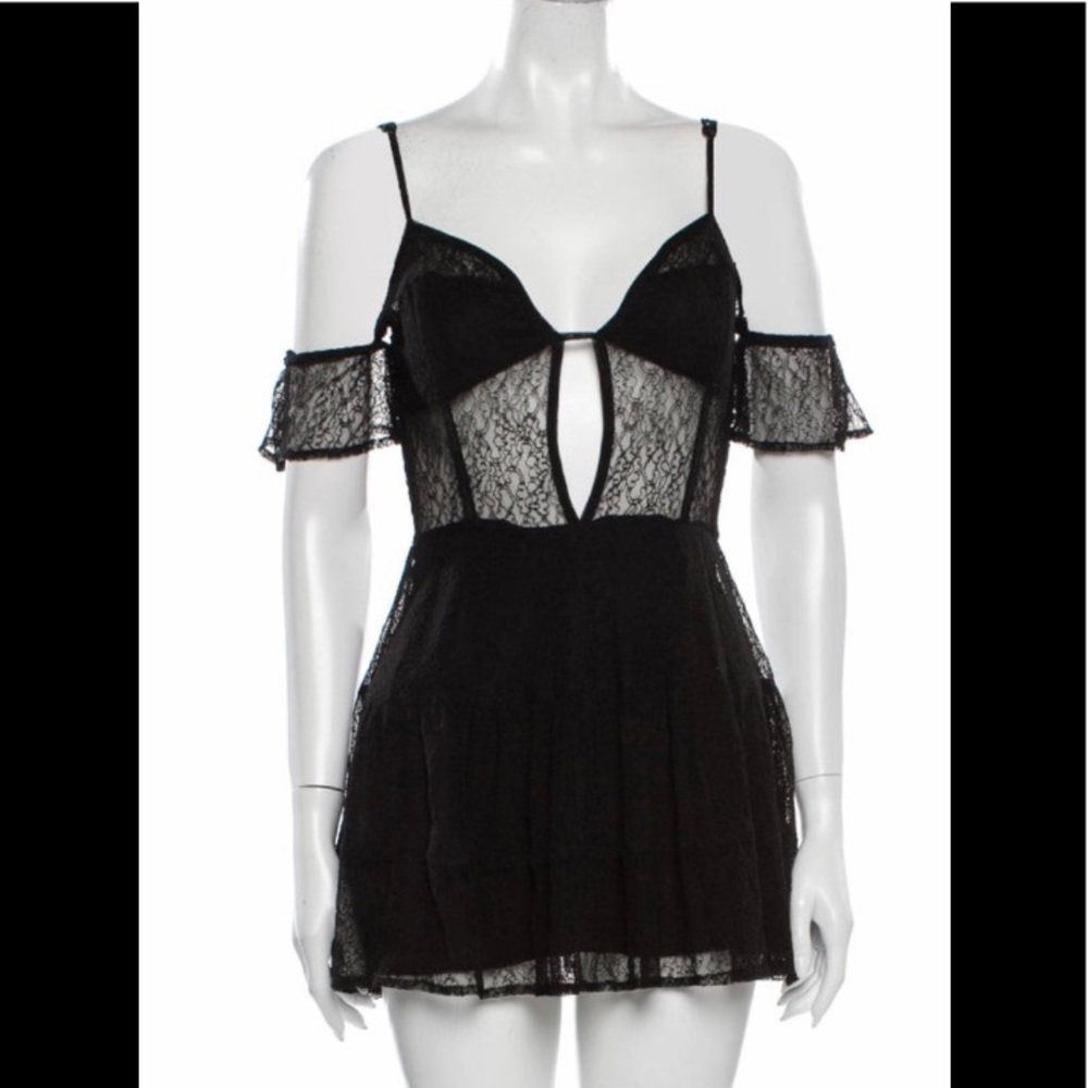 Black lace dress